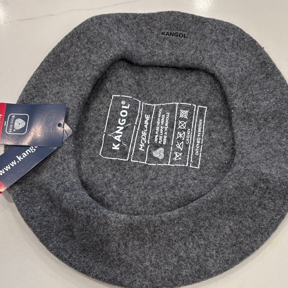 Kangol Charcoal Wool Beret